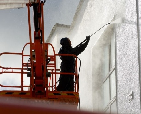 Exterior Commercial Building Cleaning IL